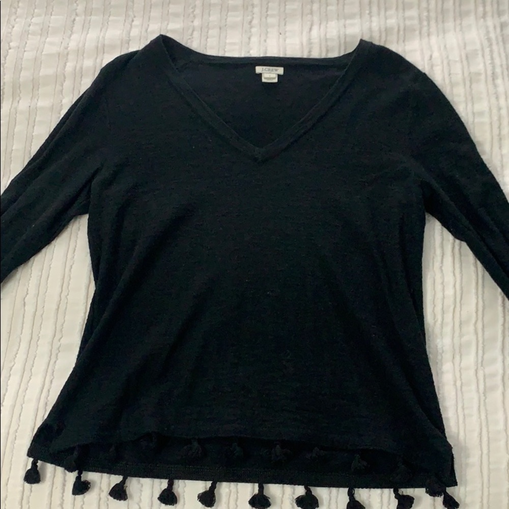 Jcrew top with tassels